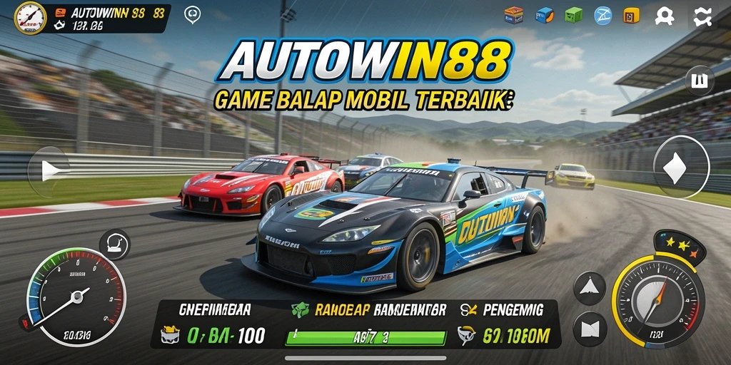 Gameplay balapan yang mendebarkan dalam AUTOWIN88.