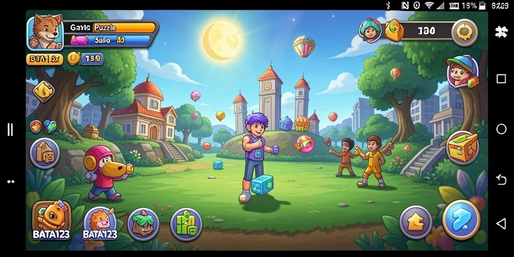 Tampilan gameplay BATA123 dengan berbagai teka-teki menarik.