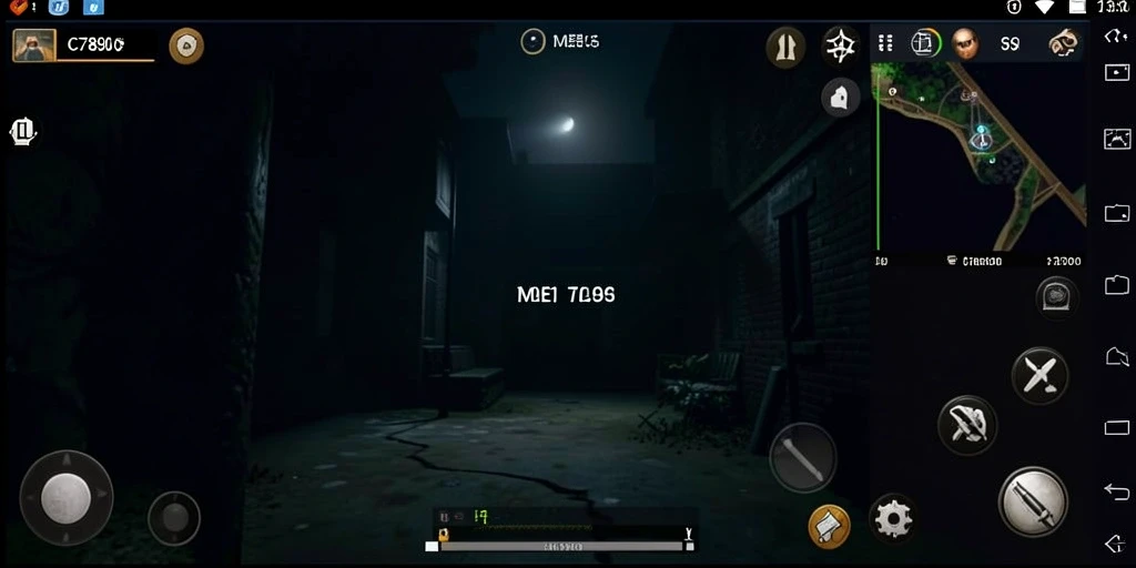 Gameplay <strong>C7890</strong> menampilkan momen-momen menyeramkan dan karakter yang terjebak dalam kegelapan.