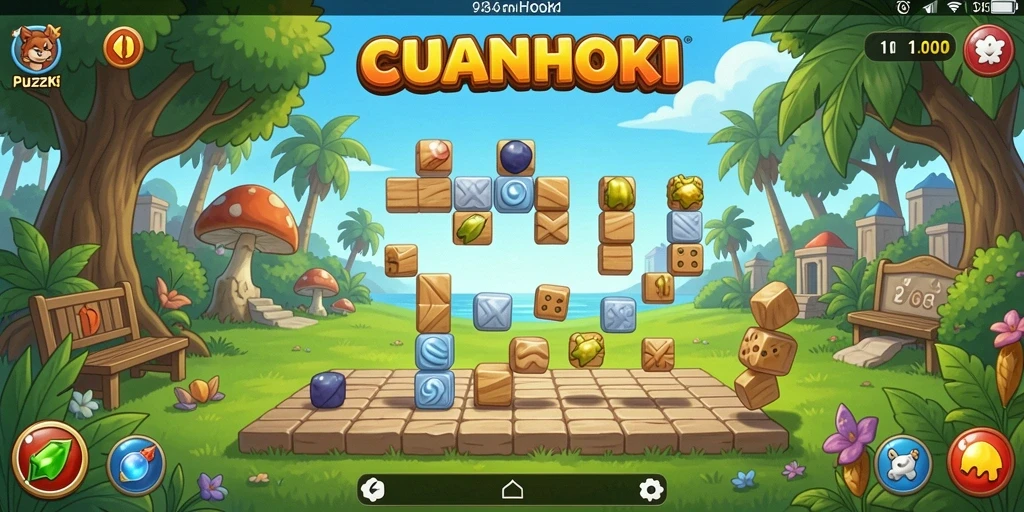 Tampilan screenshot utama CUANHOKI menampilkan gameplay seru dan menantang.
