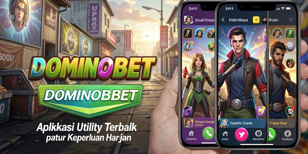 Tampilan utama DOMINOBET dengan fitur-fitur Utility yang canggih.