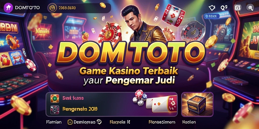 Tangkapan layar gameplay DOMTOTO menampilkan suasana kasino yang mengasyikkan.