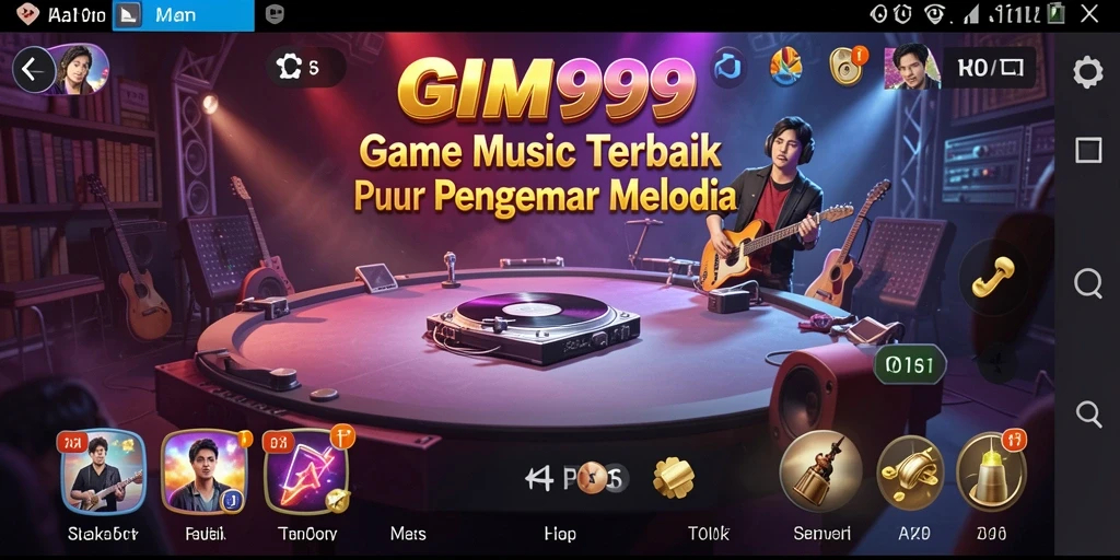 Tampilan gameplay GIM999 yang menarik dan berwarna-warni.