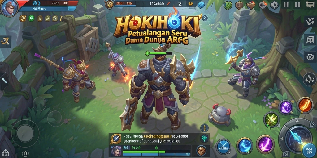Screenshot gameplay intens dari HOKIHOKI dalam aksi ARPG.