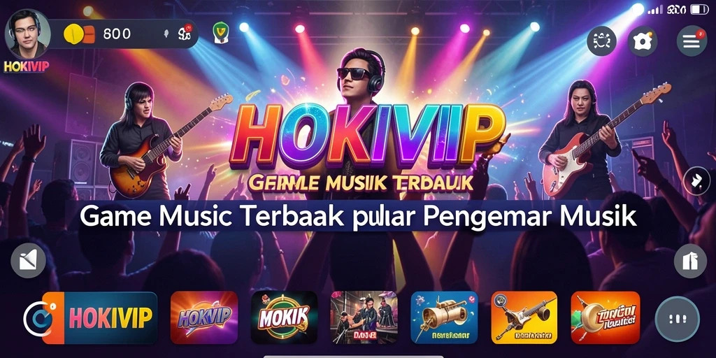 Gameplay HOKIVIP yang penuh energi dan irama musik.