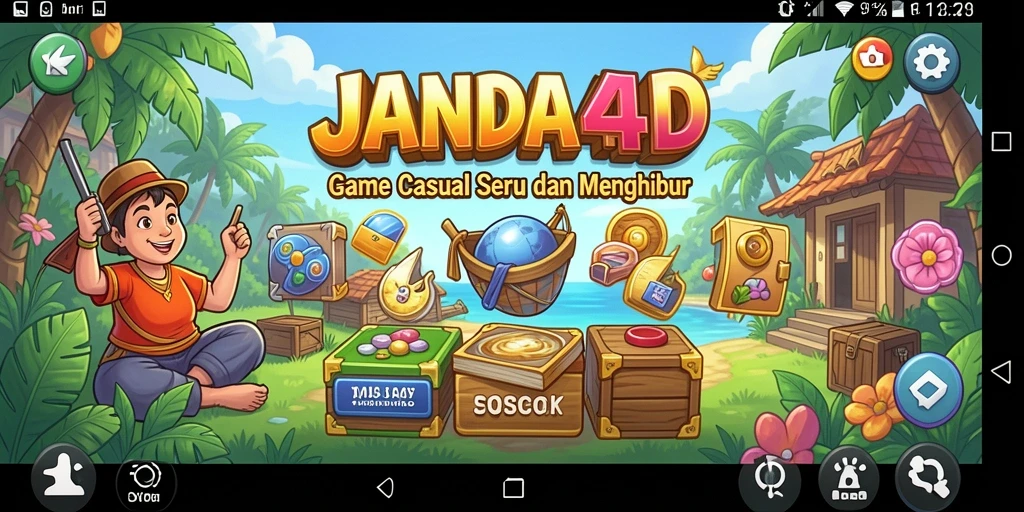 Tangkapan layar gameplay JANDA4D yang menarik dan penuh warna.
