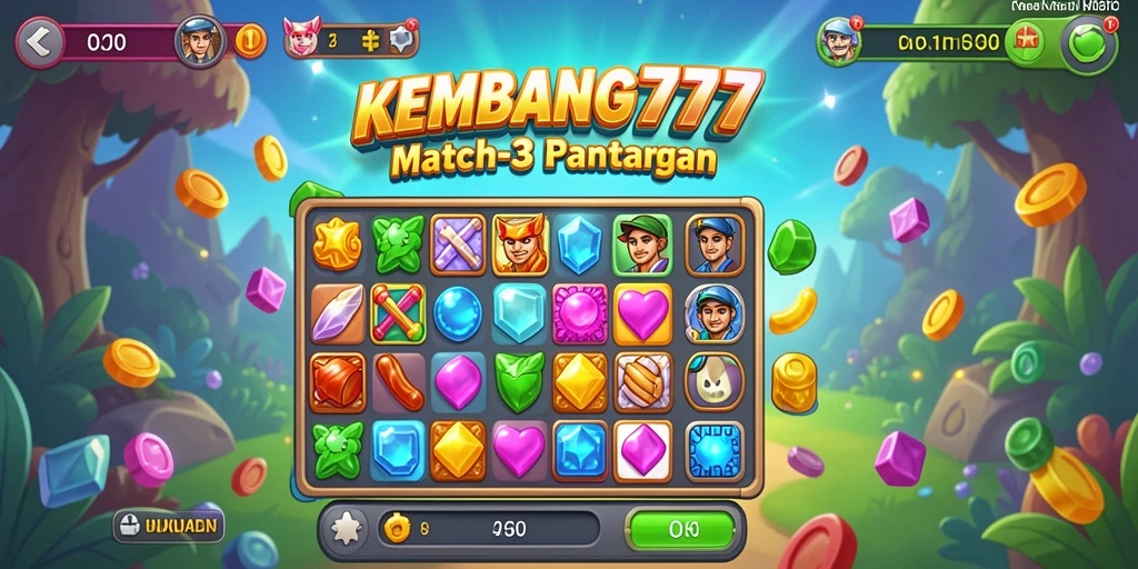 Tampilan gameplay KEMBANG777 yang seru dan penuh warna.