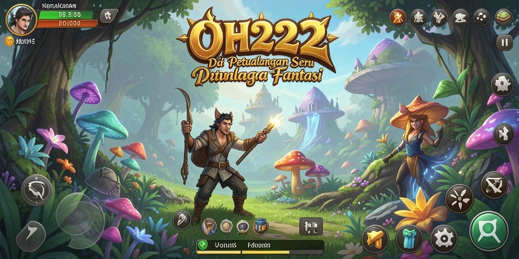Gameplay mendebarkan dalam petualangan fantasi OH222.
