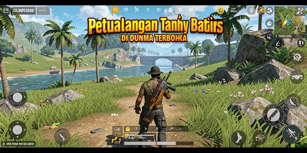 Screenshot OLYMPUS88 menampilkan pemain menjelajahi dunia terbuka.