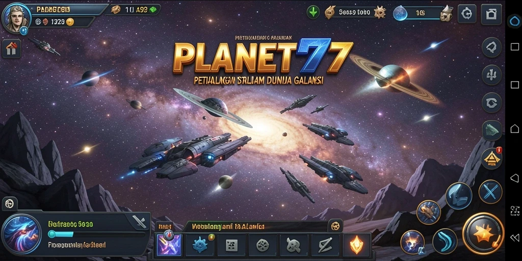 Tampilan dinamis dari pertempuran di galaksi PLANET77.