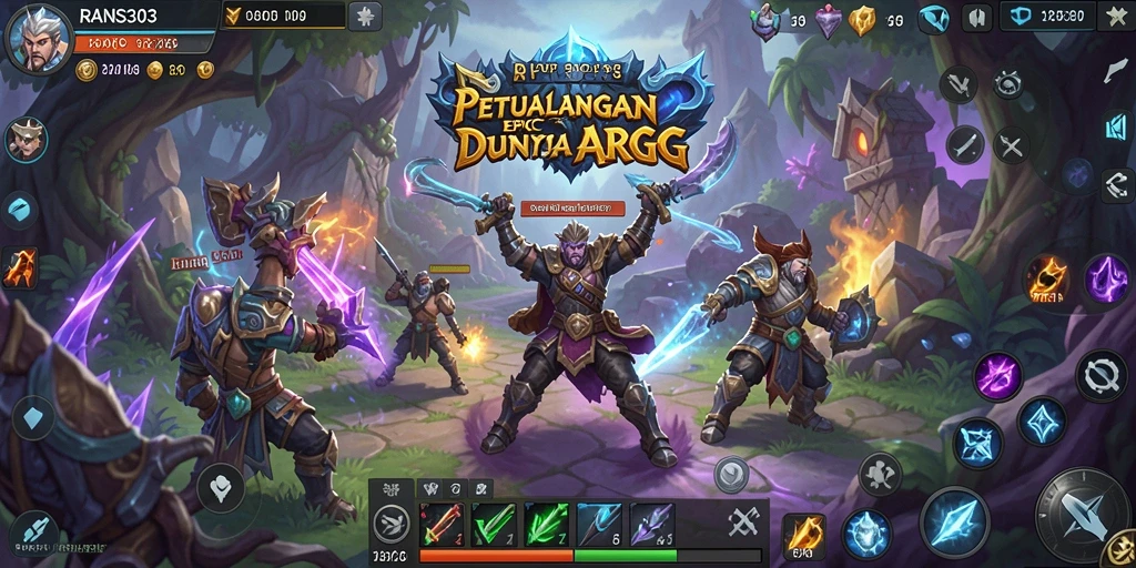 Screenshot RANS303 menampilkan aksi epik dalam gameplay ARPG yang menakjubkan.