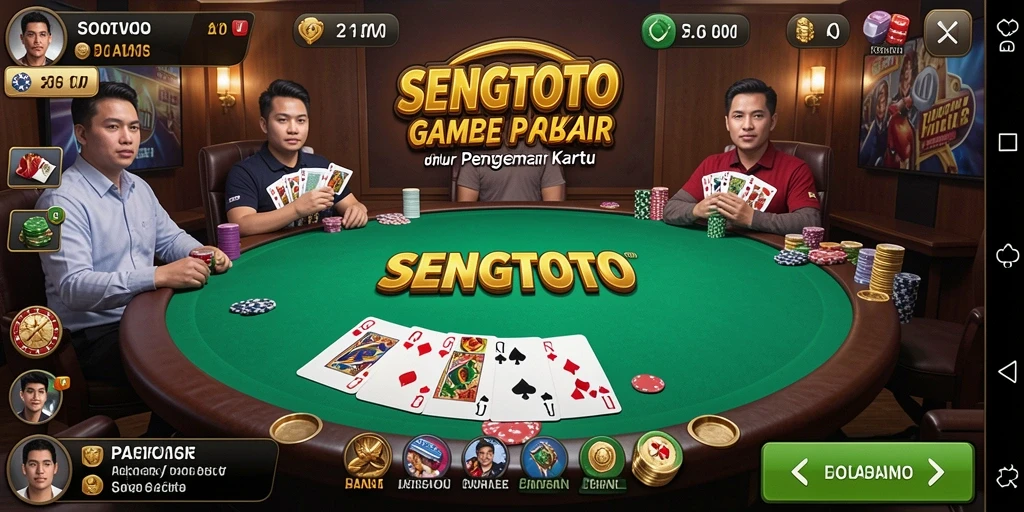 Gameplay SENGTOTO menampilkan aksi seru poker yang mendebarkan.