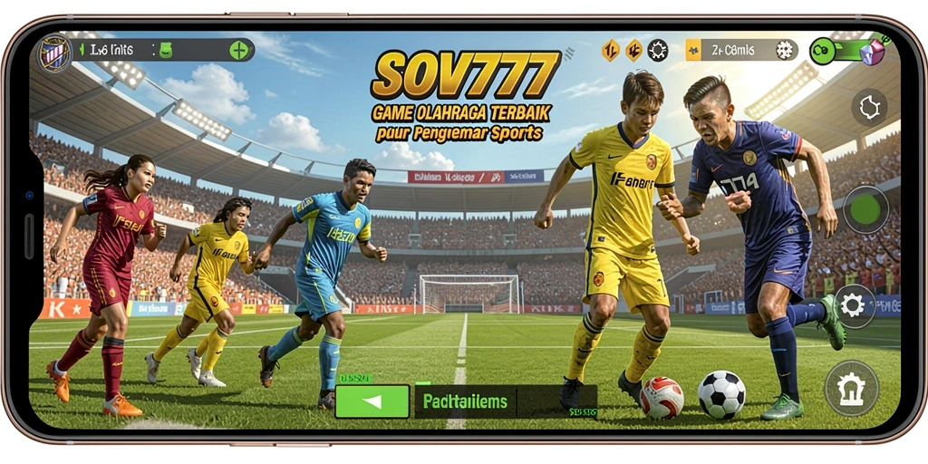 Tampilan gameplay SOV777 dengan aksi olahraga yang seru.