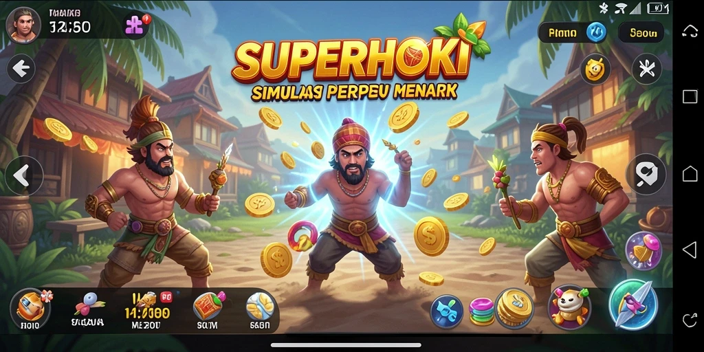 Screenshot SUPERHOKI menunjukkan gameplay yang dinamis dan menantang.