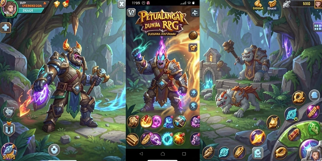 Tampilan gameplay RPG yang menakjubkan dari SVIP5.